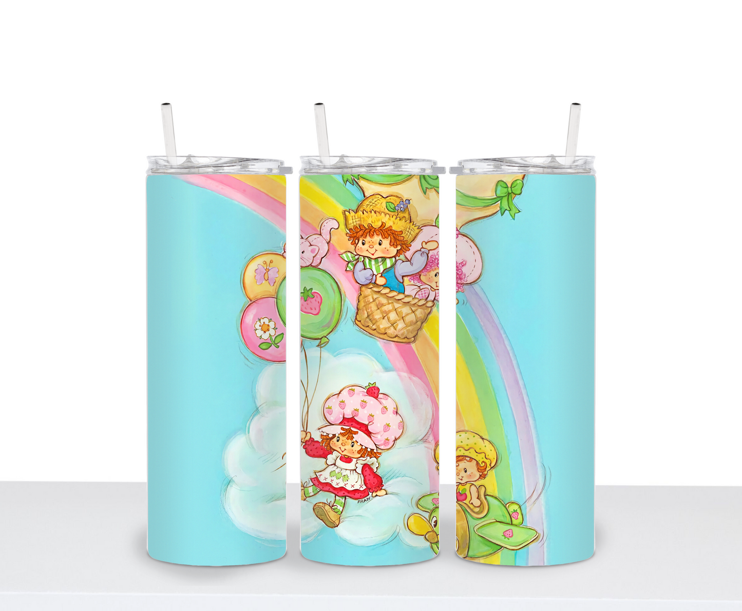 Strawberry Shortcake 80s Tumbler Retro Inspired Vintage