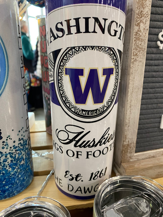 Seattle UW Huskies Beer Inspired Tumbler Drinking Cup