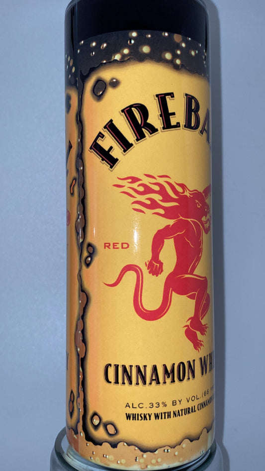 Fireball liquor, drink, inspired 20 oz drinking Tumbler for HOT and COLD drinks