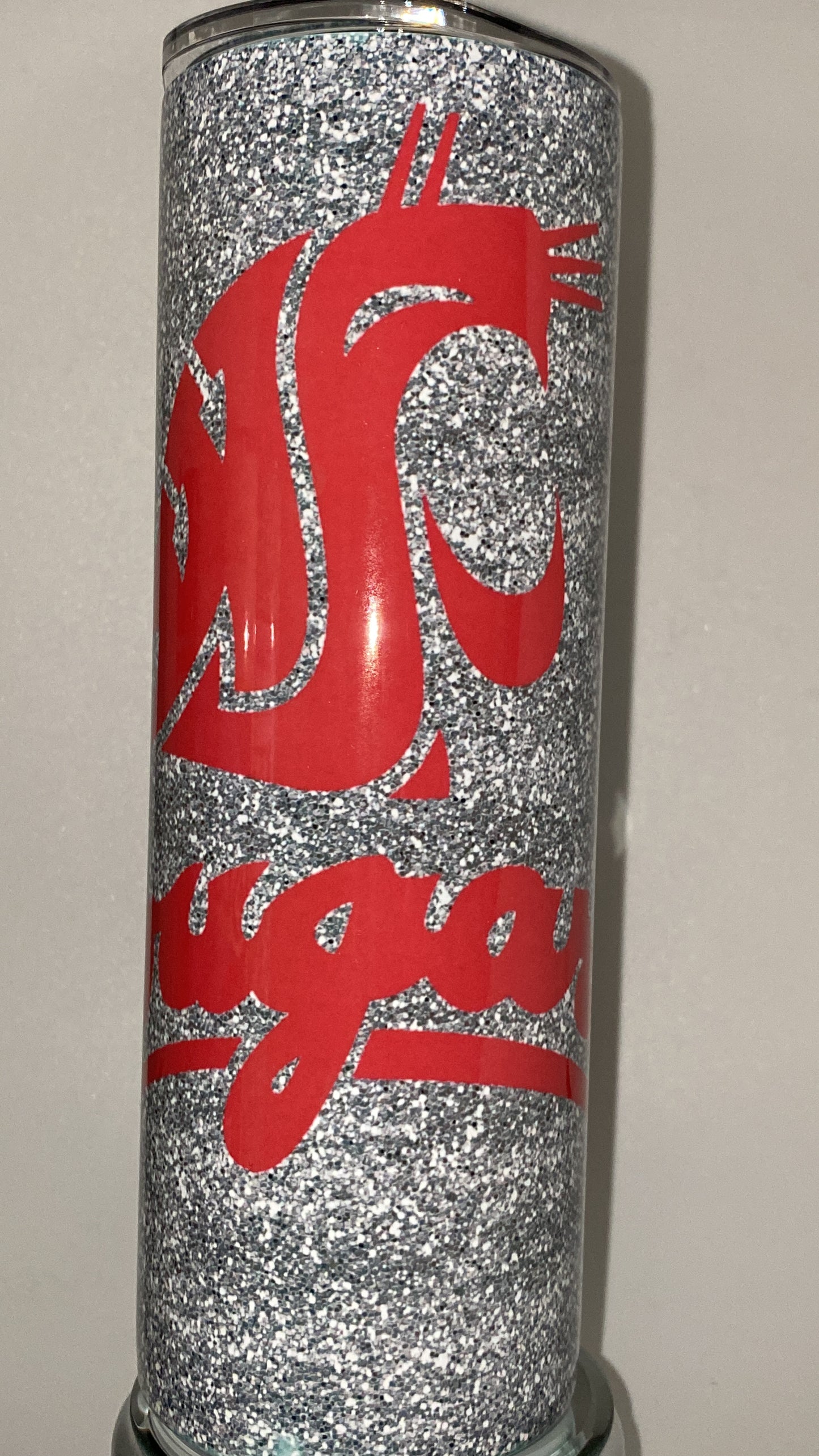 WSU Cougars Inspired Tumbler Washington State University Drinking Cup