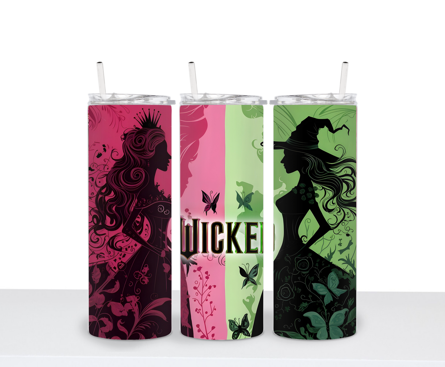 Wicked inspired Movie tumbler hot & cold water bottle