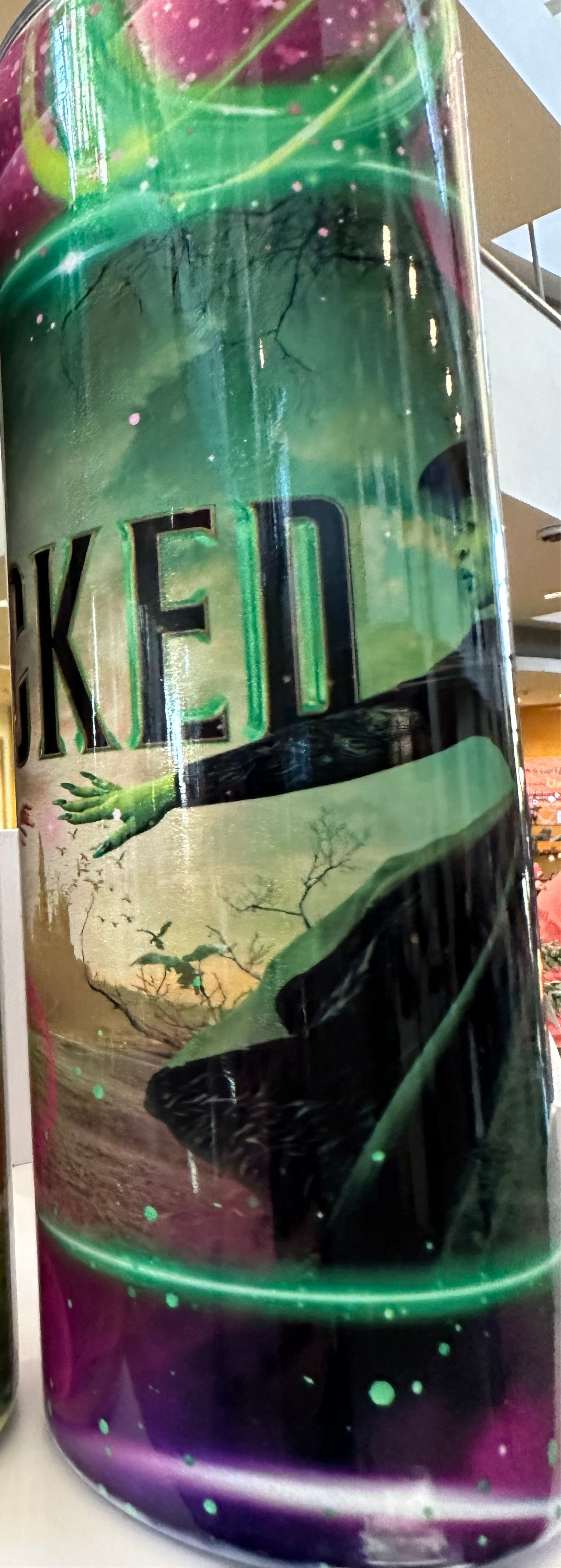 Wicked Movie HOLOGRAPHIC inspired tumbler hot & cold water bottle