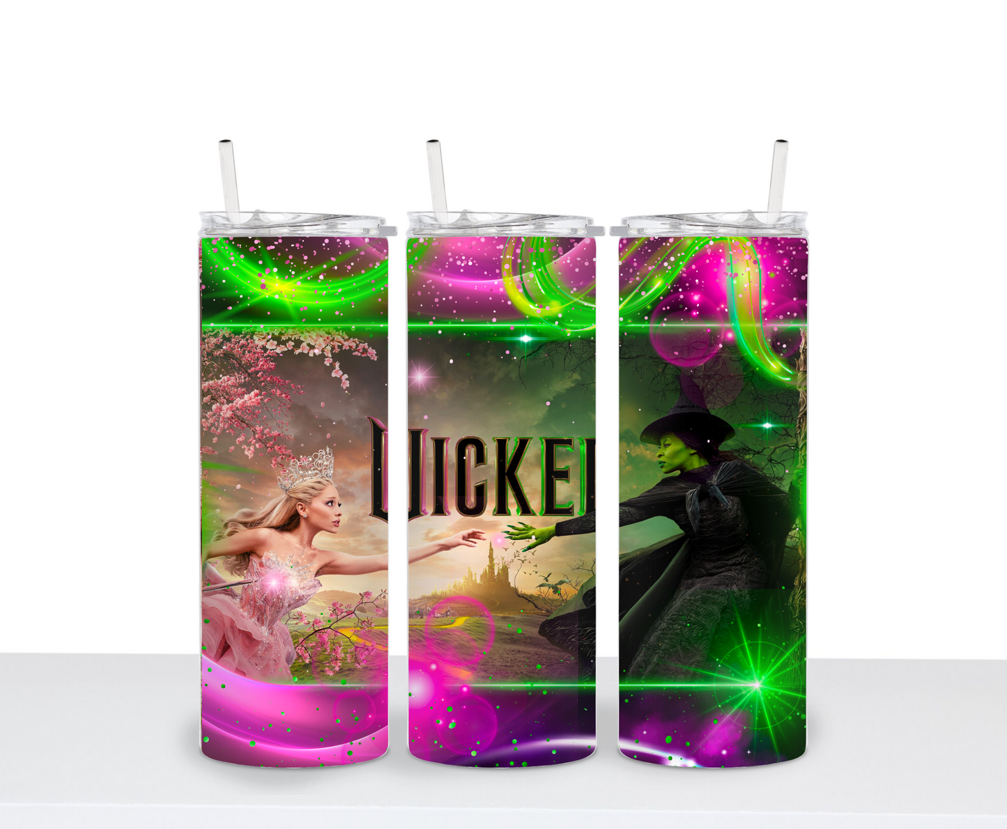 Wicked inspired Movie tumbler hot & cold water bottle