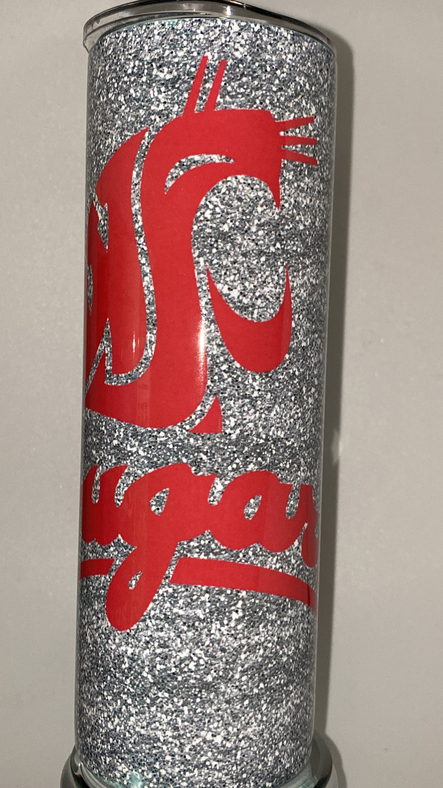 WSU Cougars Inspired Tumbler Washington State University Drinking Cup