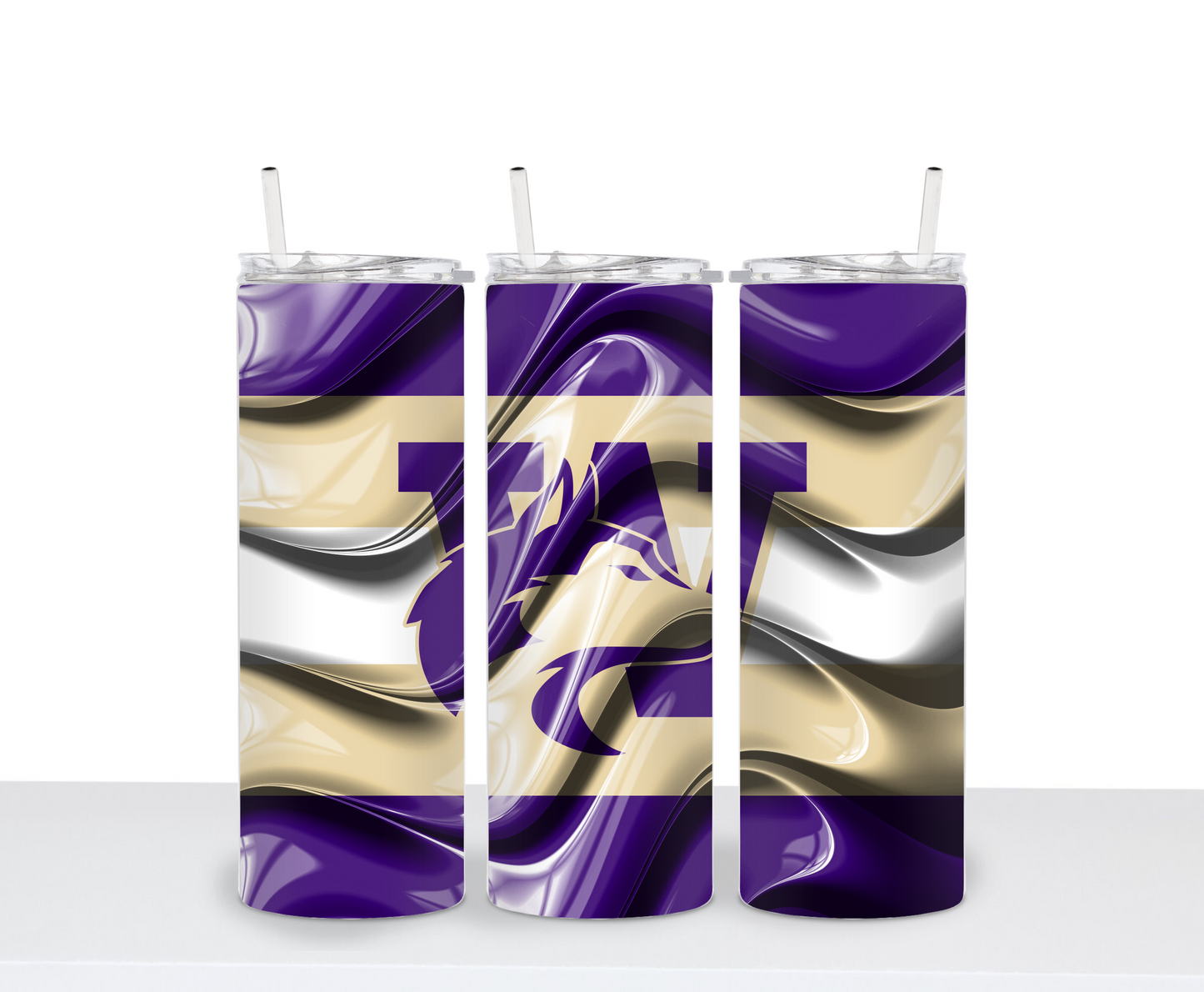Seattle UW Huskies Inspired Tumbler Drinking Cup