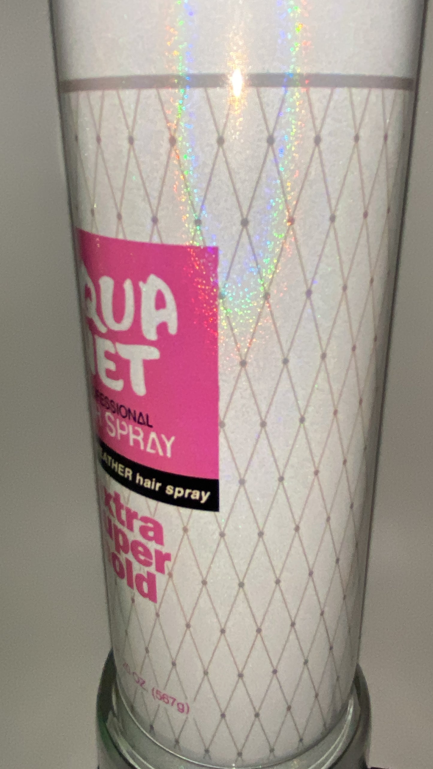 Aqua Net Inspired HOLOGRAPHIC Tumbler 20 oz Hot and Cold Drinks Double Insulated