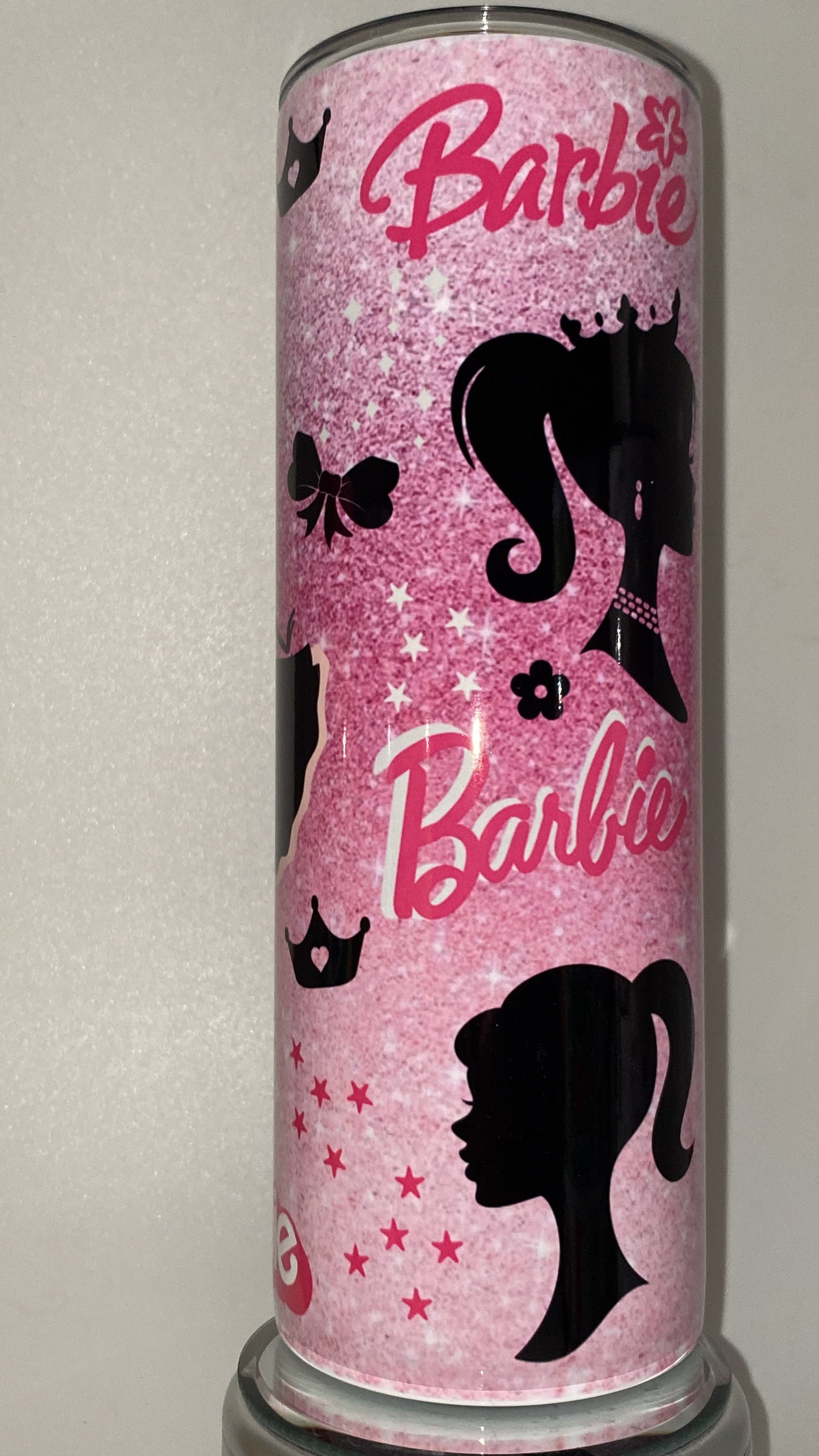 Pink Girl Retro Inspired GLOSSY Tumbler Hot and Cold Drink Cup