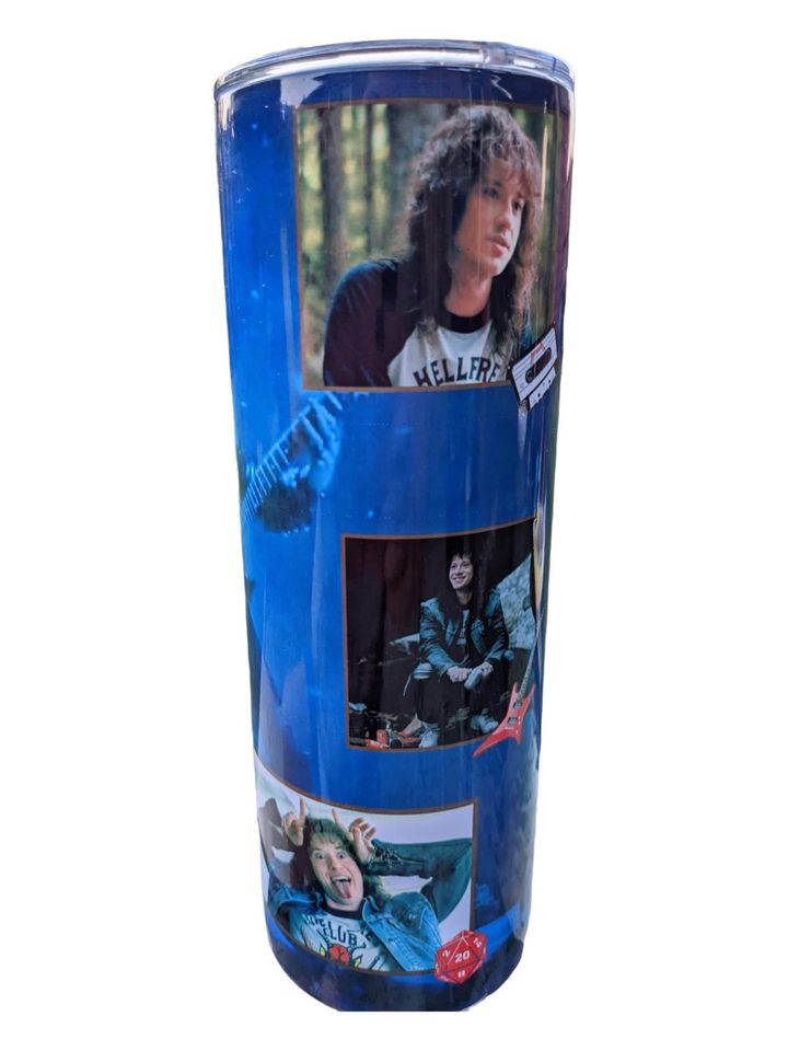 Stranger Things 4 Eddie Munson Tumbler HOT or COLD Drinks 20 Oz Cup