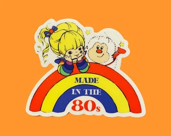 Rainbow Brite Vintage Made in the 80s Sticker Retro 1980s Rainbow Bright Stickers Decal