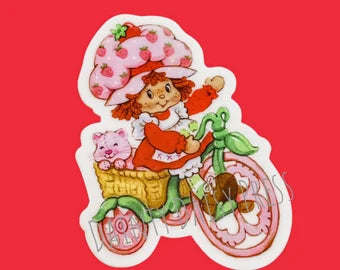 Strawberry Shortcake Sticker Custard Cat Decal 80s Retro Vintage