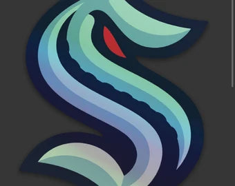 Seattle Kraken Hockey Decal NHL LARGE HOLOGRAPHIC Sticker