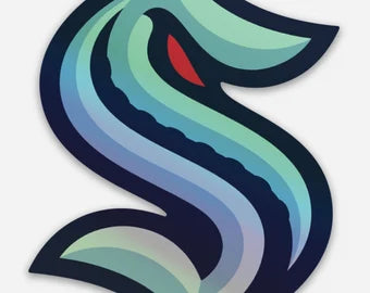 Seattle Kraken Hockey Decal NHL LARGE HOLOGRAPHIC Sticker