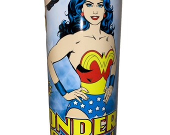 Wonder Woman inspired tumbler 20 oz Personalized Cup