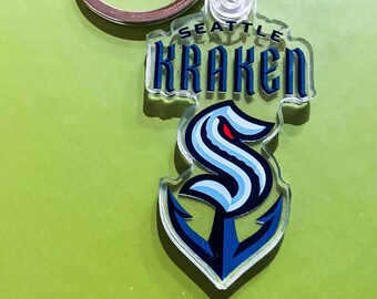 Seattle Kraken Hockey Keychain NHL Gift Key Chain