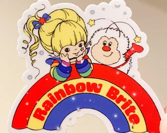 Rainbow Brite Twink Vintage 80s Sticker Retro 1980s Rainbow Bright Stickers Decal