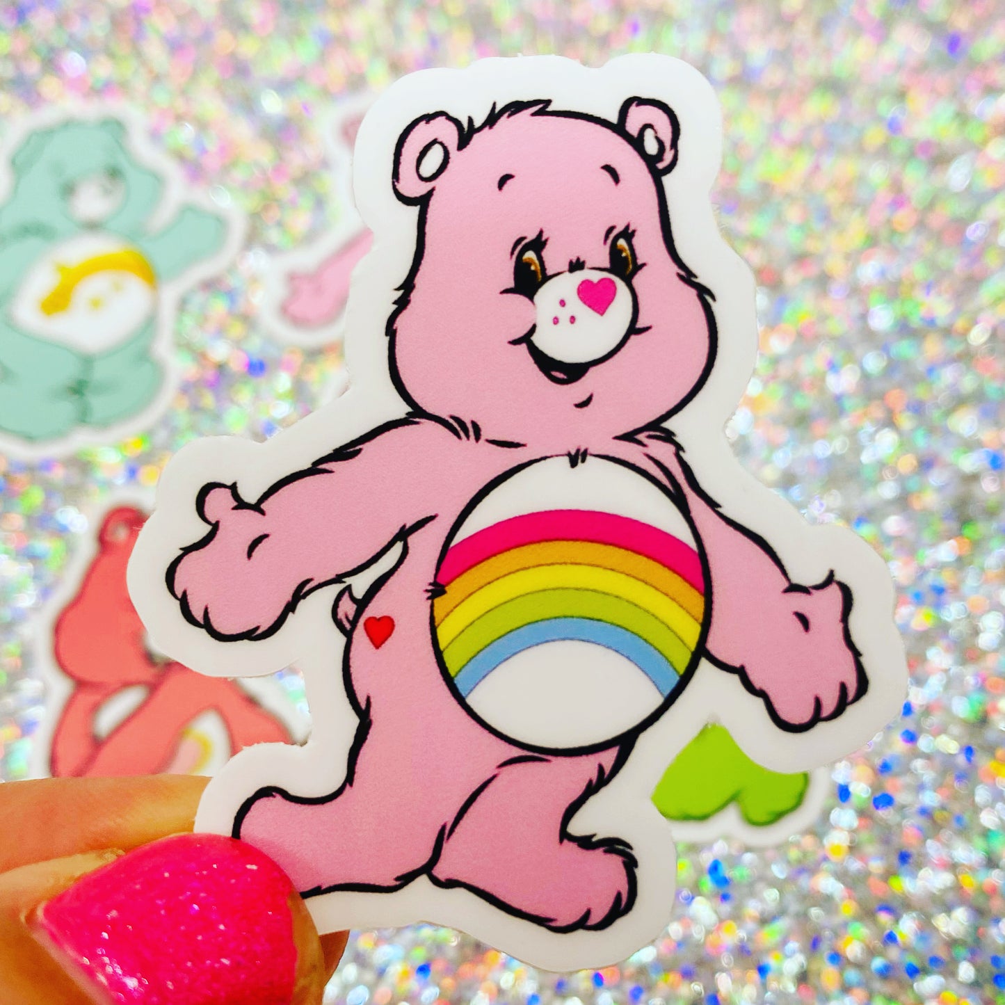 Care Bear Mini Stickers Set of 5 Retro 80s Decals