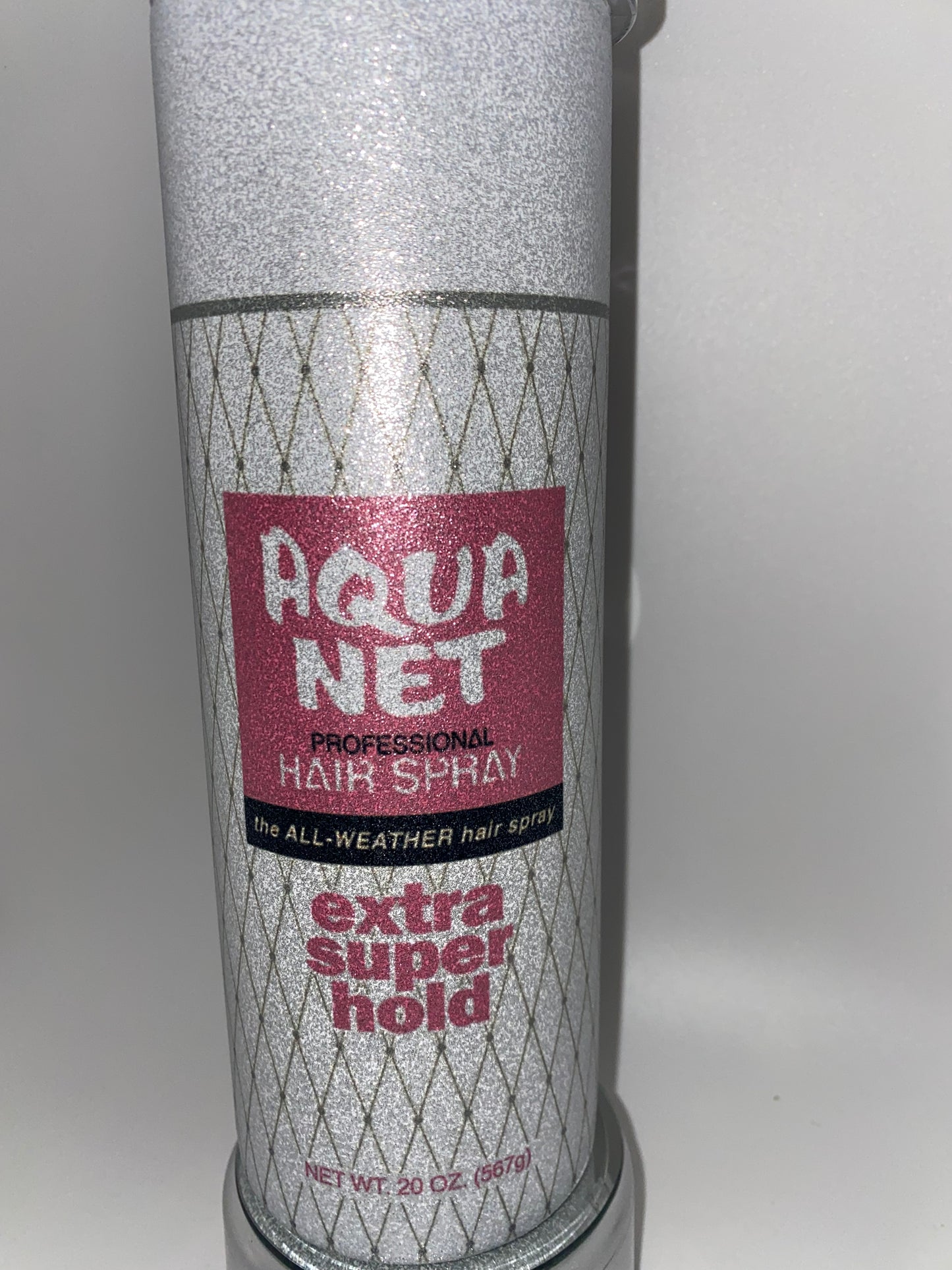 Retro Glitter 80s Aqua Net Tumbler Nostalgic Cup for HOT & COLD