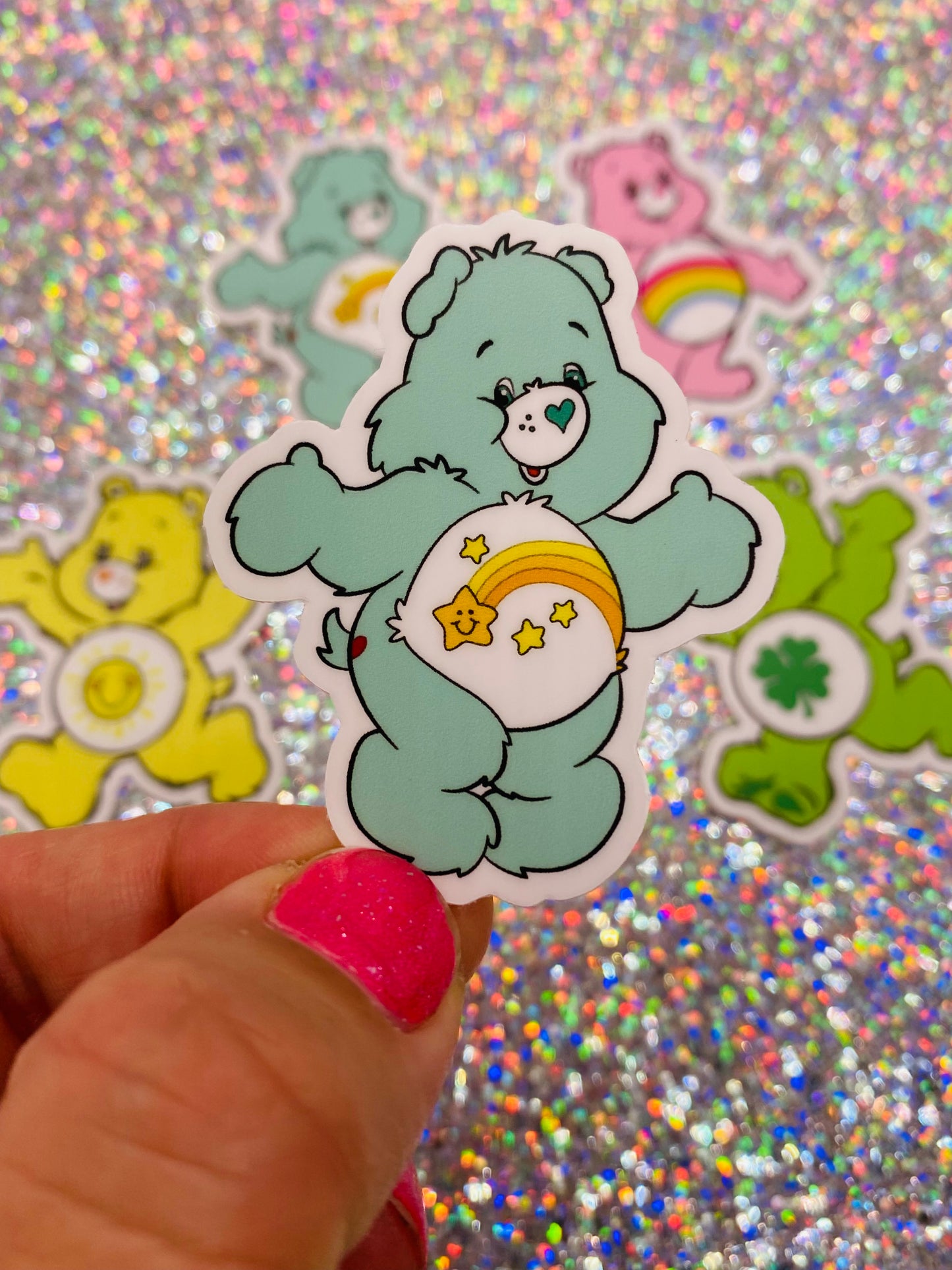 Care Bear Mini Stickers Retro Vintage Inspired Carebear 80s Decals