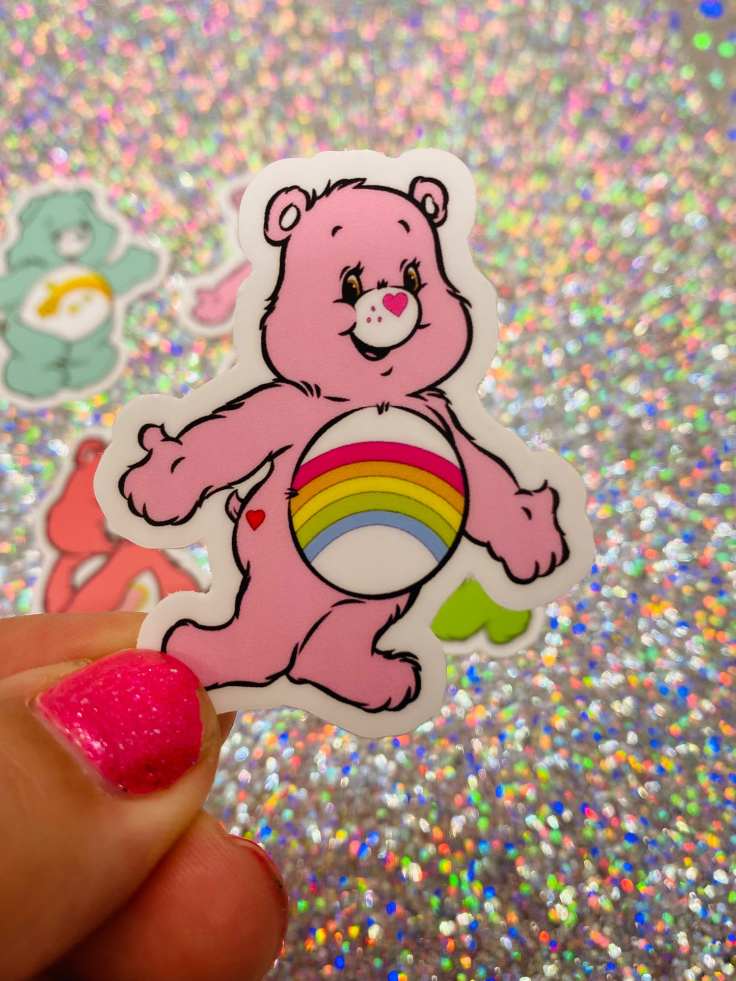 Care Bear Mini Stickers Retro Vintage Inspired Carebear 80s Decals