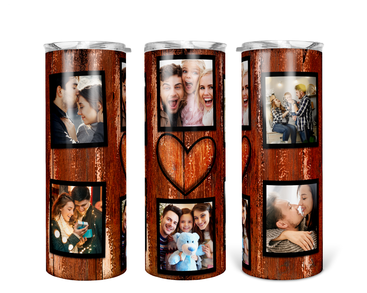 Personalized Picture Frame 20 oz Hot and Cold Double Insulated Drinking Cup