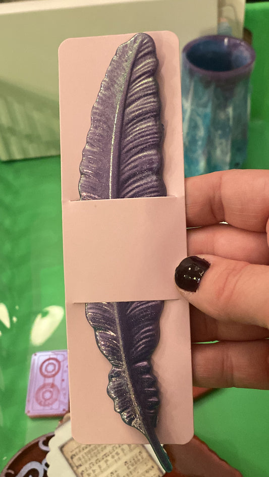 Feather Resin Bookmark