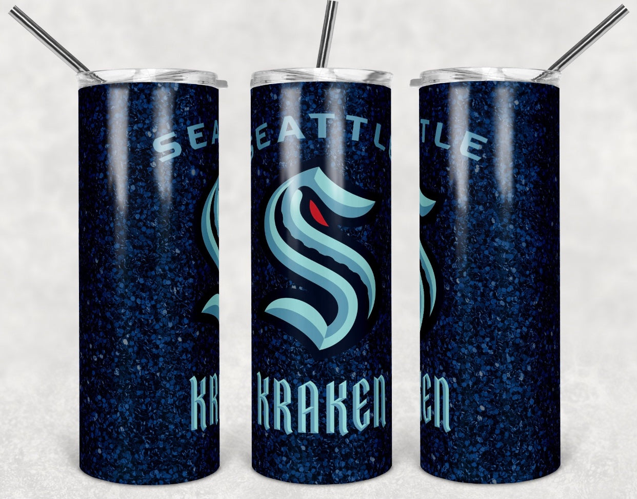 Seattle Kraken Tumbler 20 oz Straight NHL Hockey Drinking Cup Double Insulated