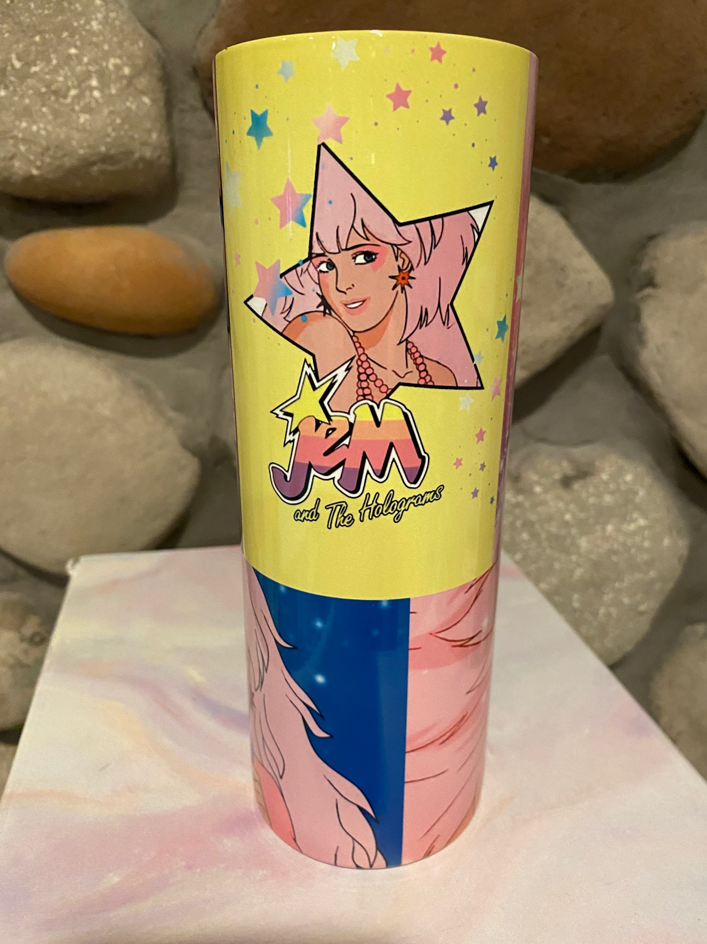 Jem and the Holograms 80s Music Tumbler