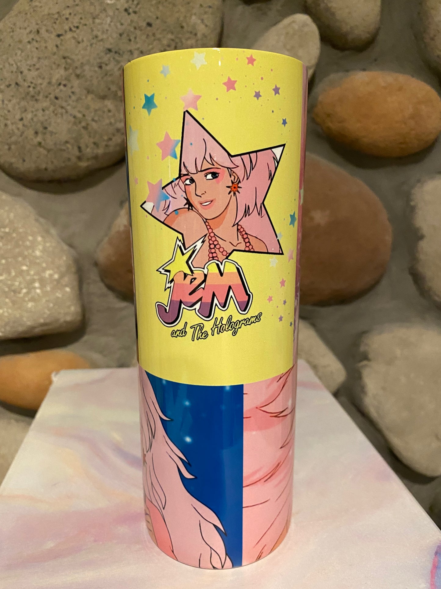 Jem and the Holograms 80s Music Tumbler