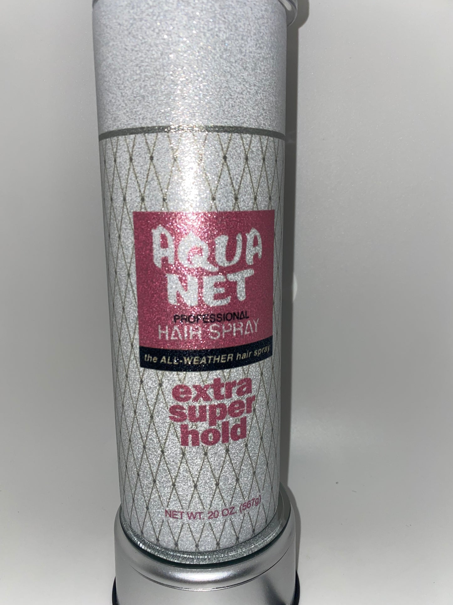 Retro Glitter 80s Aqua Net Tumbler Nostalgic Cup for HOT & COLD