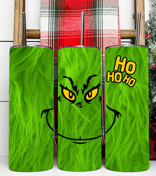 Grinch Christmas Tumbler 20 oz Hot and Cold Drinking Cup