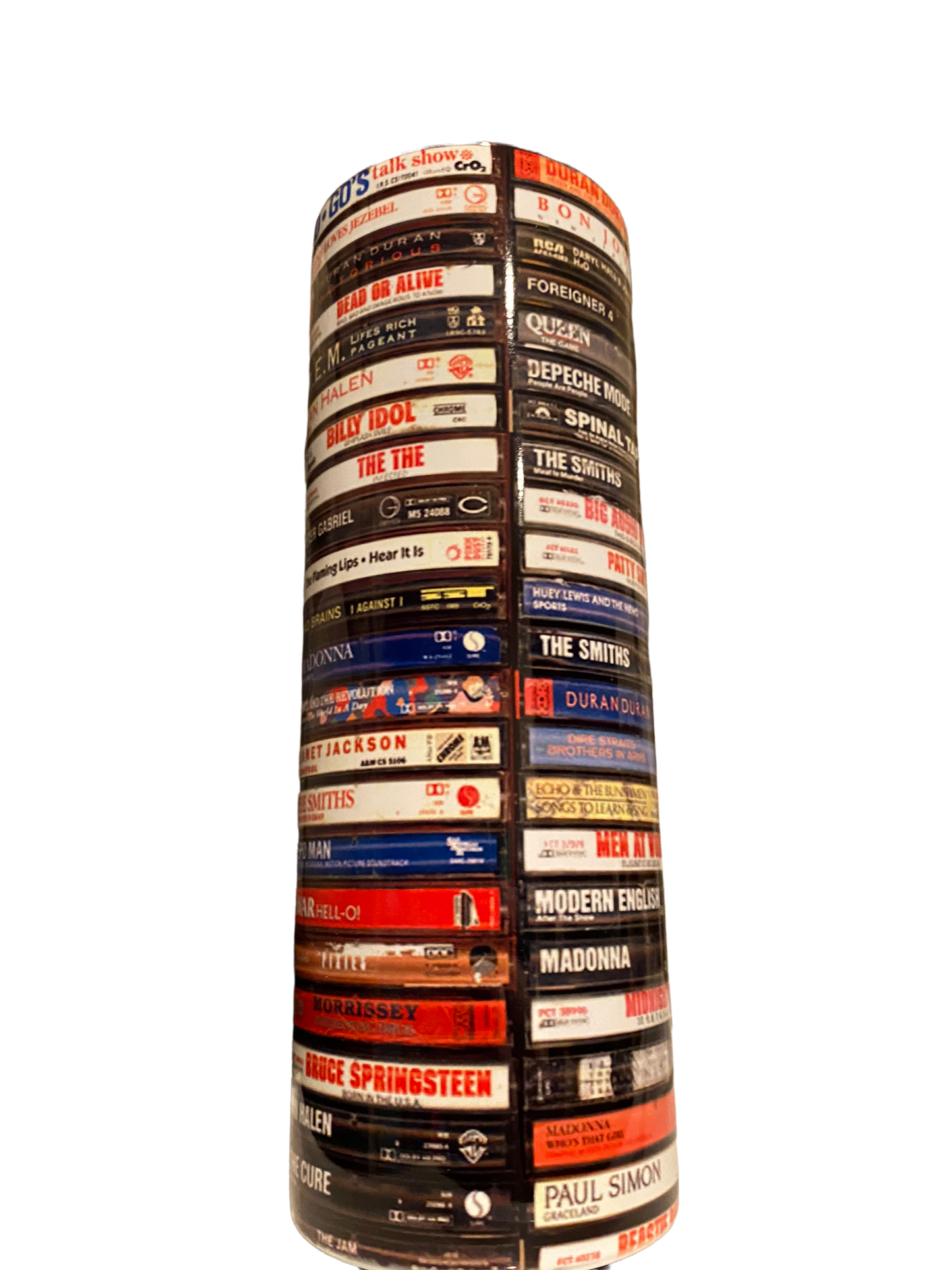 80s Rock Band Cassette Tape GLOW IN THE DARK Tumbler Nostalgic Birthday Gift