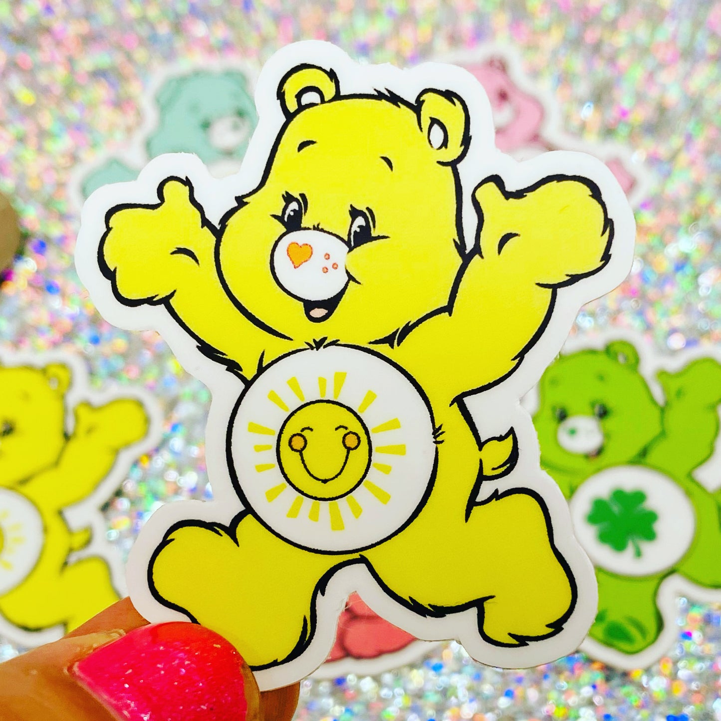 Care Bear Mini Stickers Set of 5 Retro 80s Decals