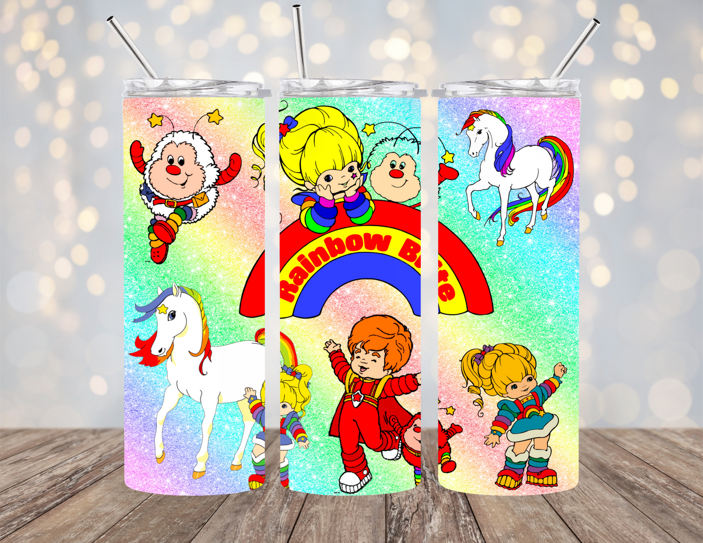 Rainbow Brite 80s Retro 20 oz Hot and Cold Double Insulated Drinking Cup