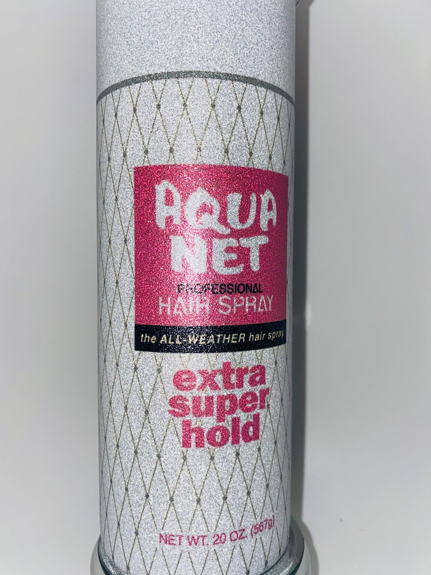 Retro Glitter 80s Aqua Net Tumbler Nostalgic Cup for HOT & COLD