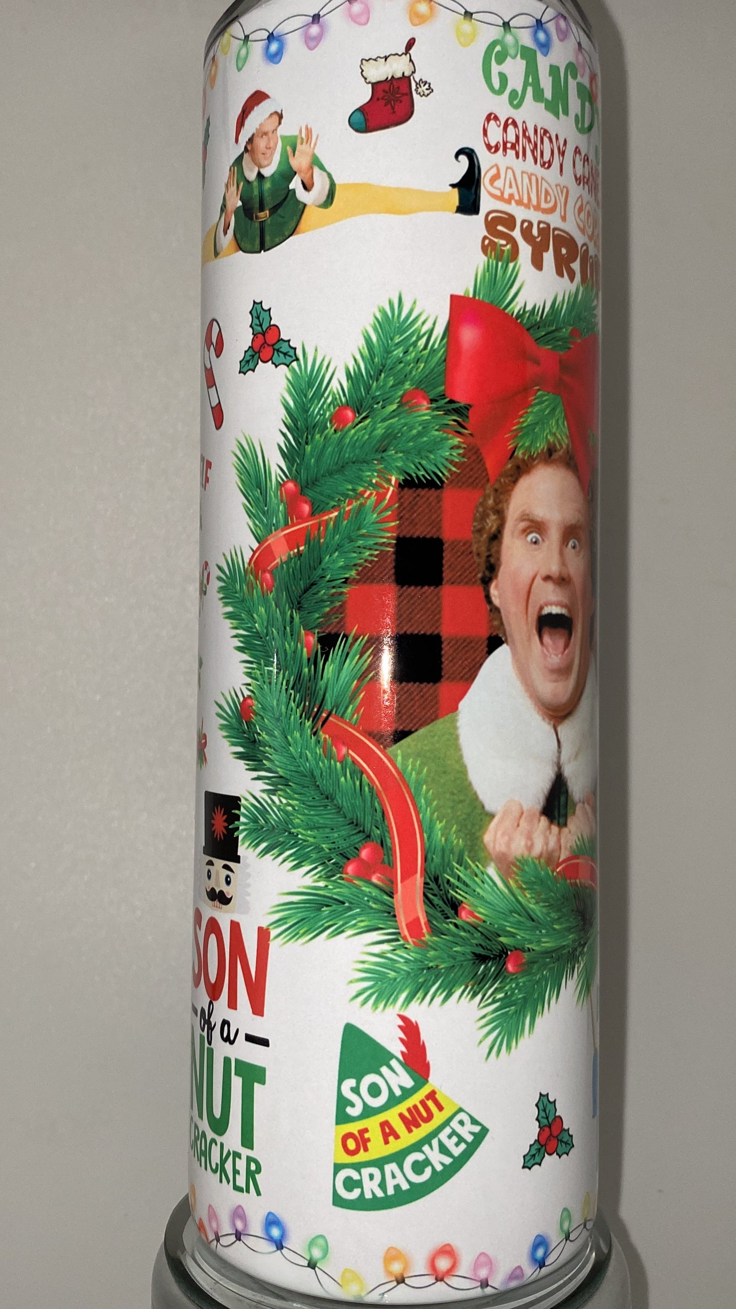 Funny Elf CHRISTMAS Tumbler Xmas Movie drinking cup