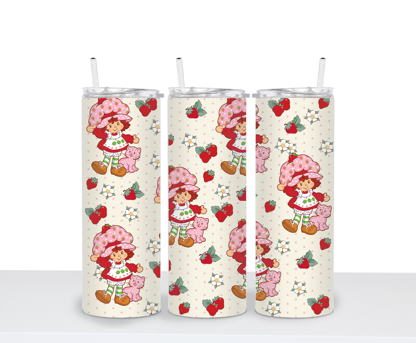Strawberry Shortcake 80s Tumbler Retro Inspired 80s Vintage