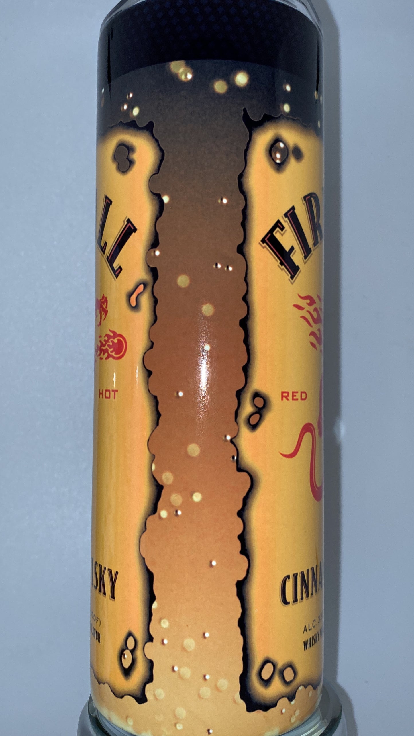 Fireball liquor, drink, inspired 20 oz drinking Tumbler for HOT and COLD drinks
