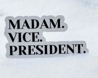 Madame Vice President sticker decal ALL weatherproof MVP