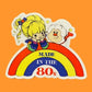 Rainbow Brite Vintage Made in the 80s Sticker Retro 1980s Rainbow Bright Stickers Decal