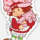 Strawberry Shortcake Sticker Retro Inspired 80s Vintage Decal