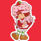 Strawberry Shortcake Sticker Retro Inspired 80s Vintage Decal