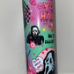 Scream Halloween Tumbler Glitter Ghost Face Cup