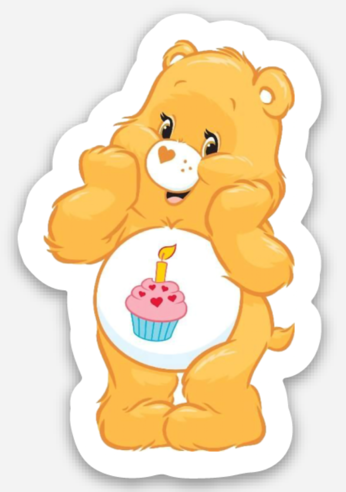 Birthday Bear Care Bear Sticker MINI 80s decal retro decal