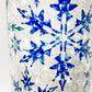 Snowflake tumbler 20 oz straight holiday tumblers Christmas gift double insulated lid and straw